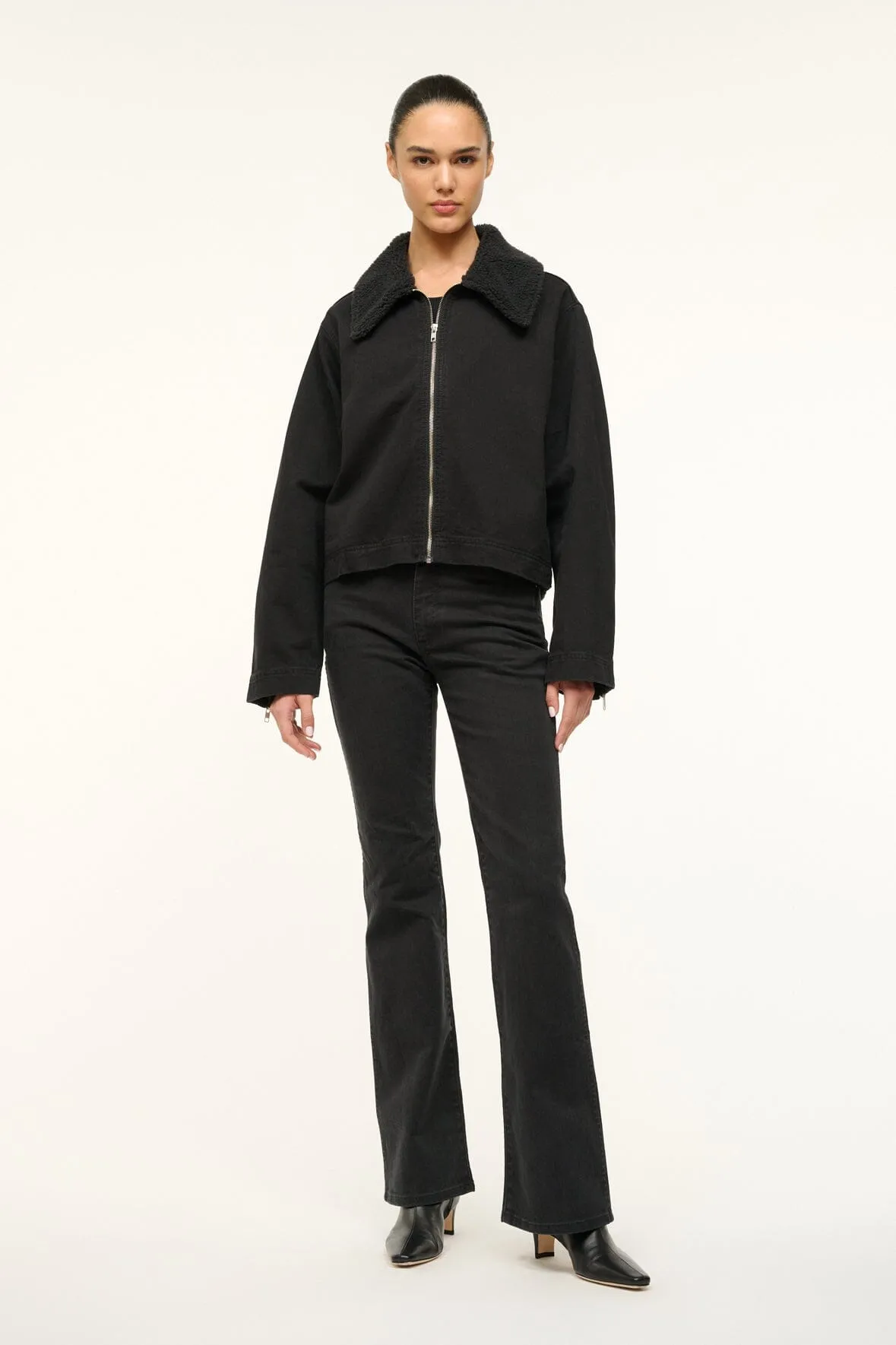 STAUD + WRANGLER THE MINIMAL JACKET | BLACK sold by STAUD product image thumbnail 4