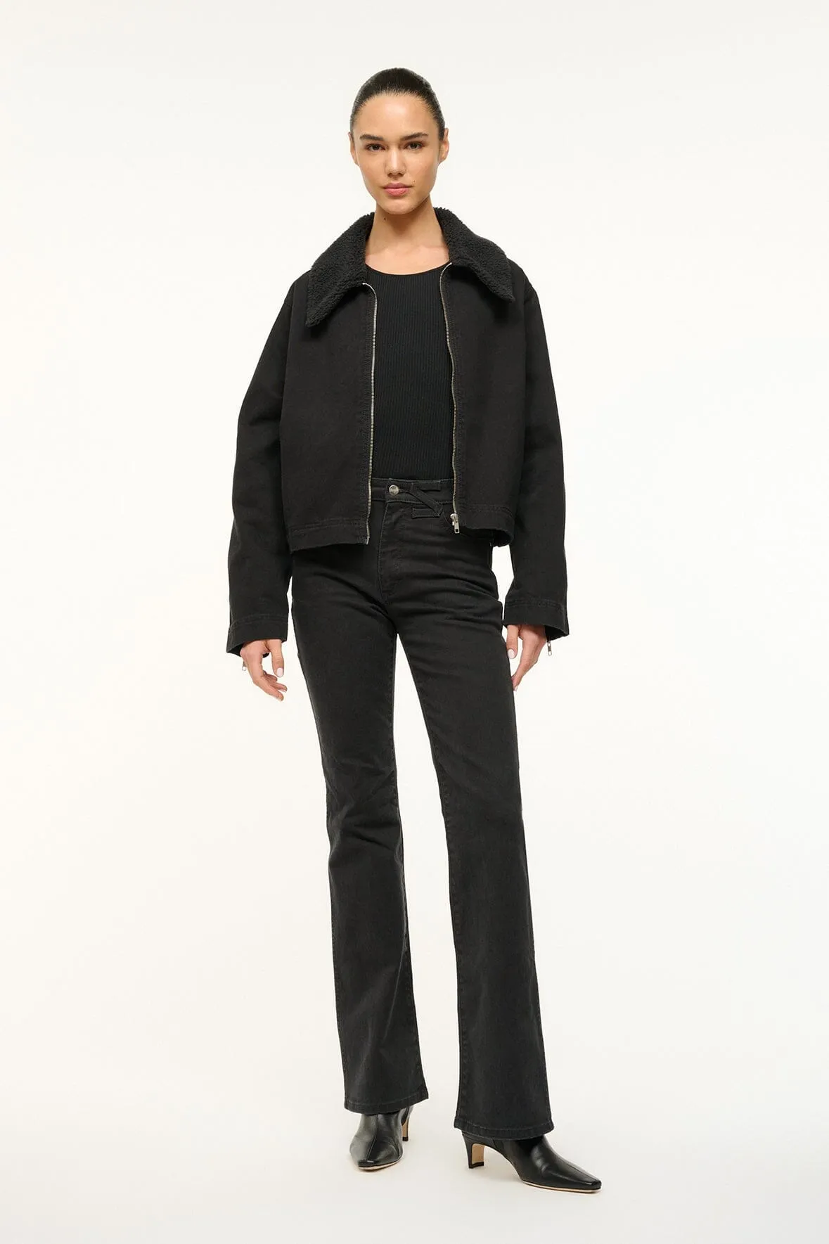 STAUD + WRANGLER THE MINIMAL JACKET | BLACK sold by STAUD product image thumbnail 2