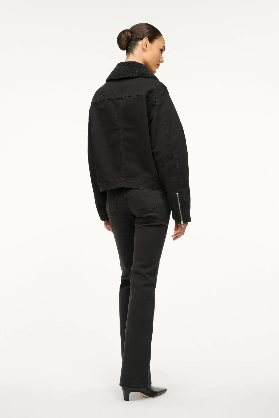 STAUD + WRANGLER THE MINIMAL JACKET | BLACK sold by STAUD product image thumbnail 3