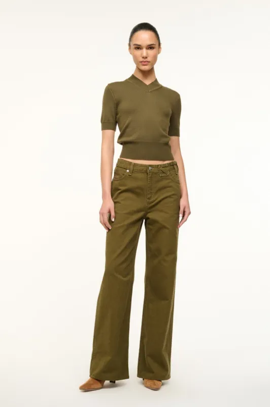 STAUD + WRANGLER THE LOOSE JEAN | SERGEANT GREEN sold by STAUD