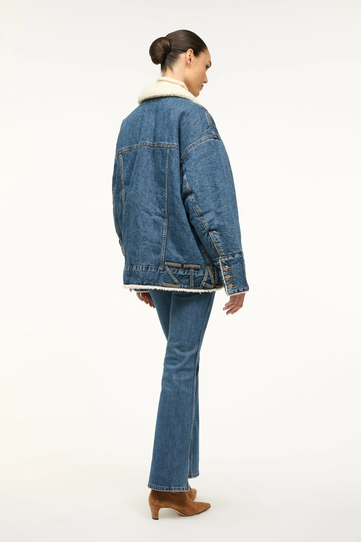 STAUD + WRANGLER REVERSIBLE BIGGEST JEAN JACKET | INDIGO WASH sold by STAUD product image thumbnail 3
