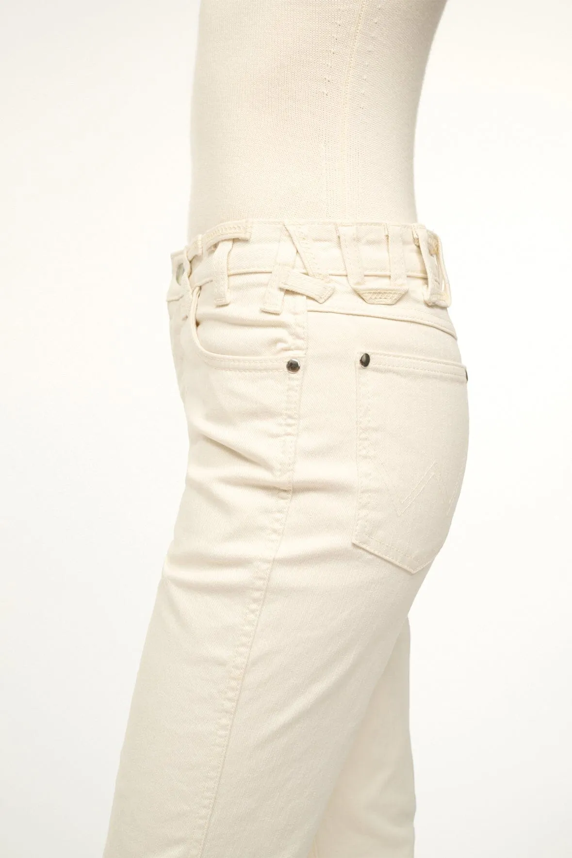 STAUD + WRANGLER THE CROPPED BOOT JEAN | CREAM sold by STAUD product image thumbnail 2