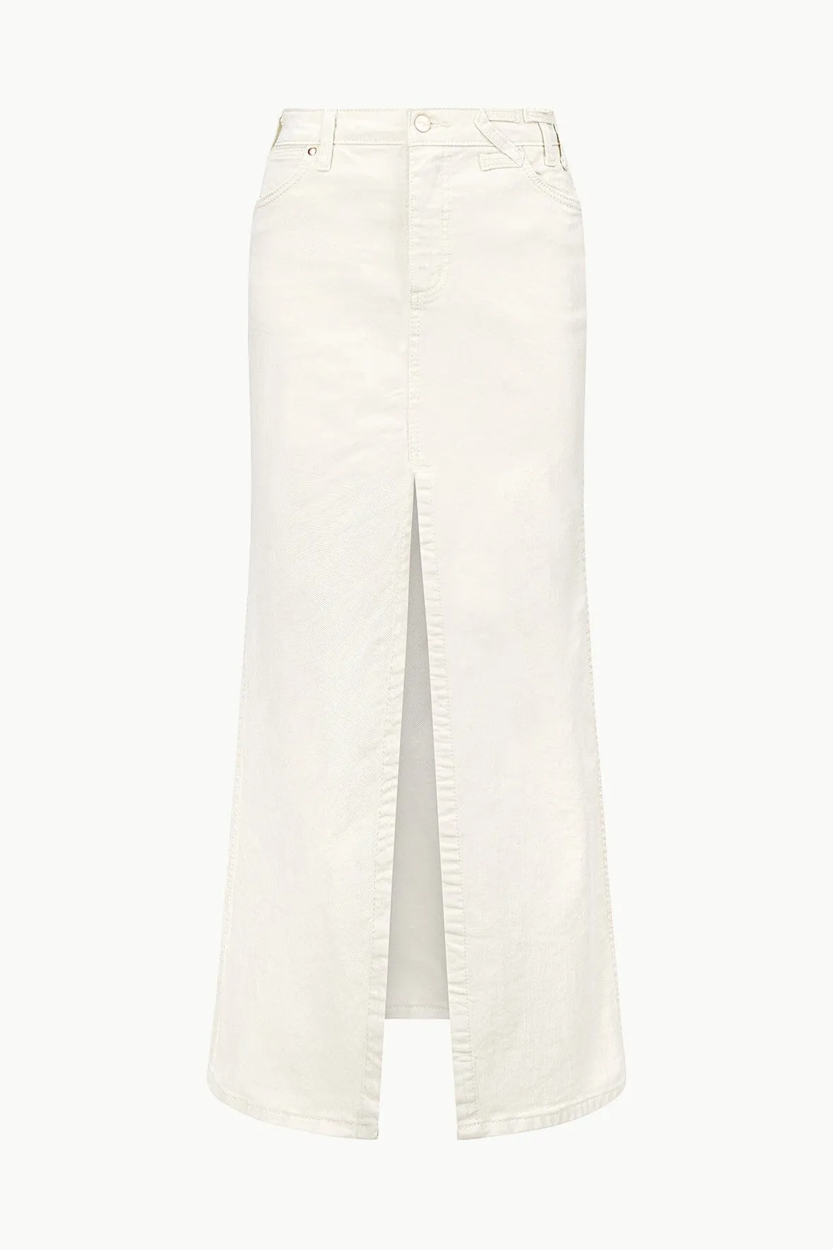 STAUD + WRANGLER THE MAXI SKIRT | CREAM sold by STAUD product image thumbnail 4