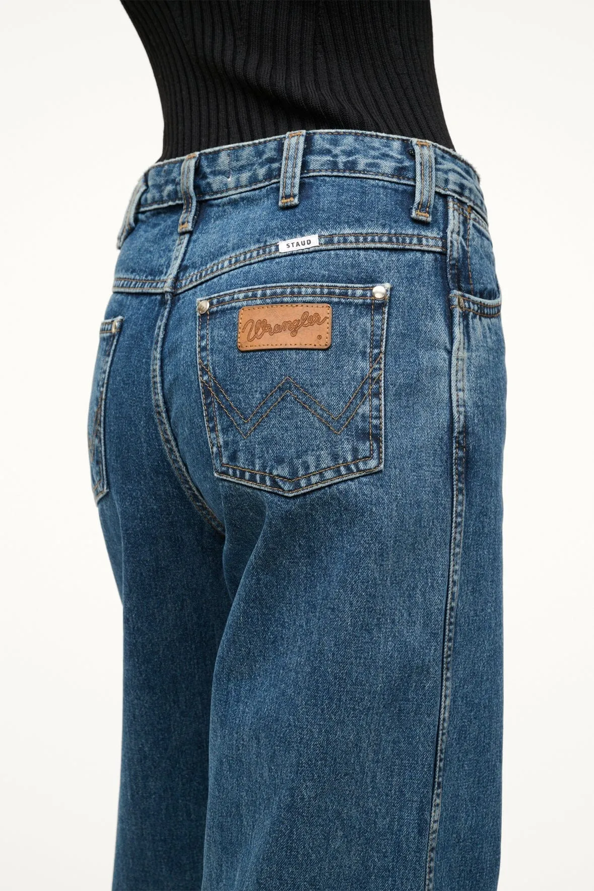STAUD + WRANGLER THE LOOSE JEAN | INDIGO WASH sold by STAUD product image thumbnail 2