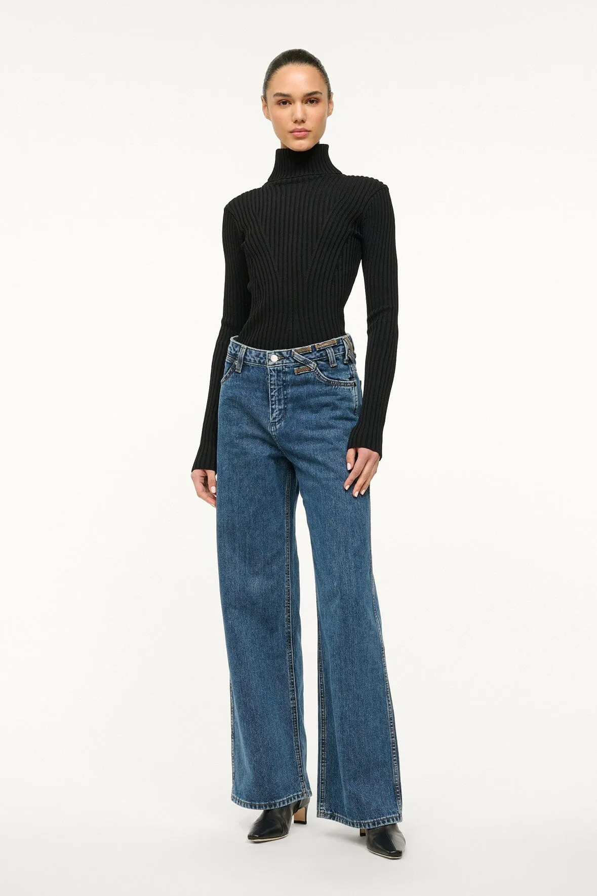 STAUD + WRANGLER THE LOOSE JEAN | INDIGO WASH sold by STAUD