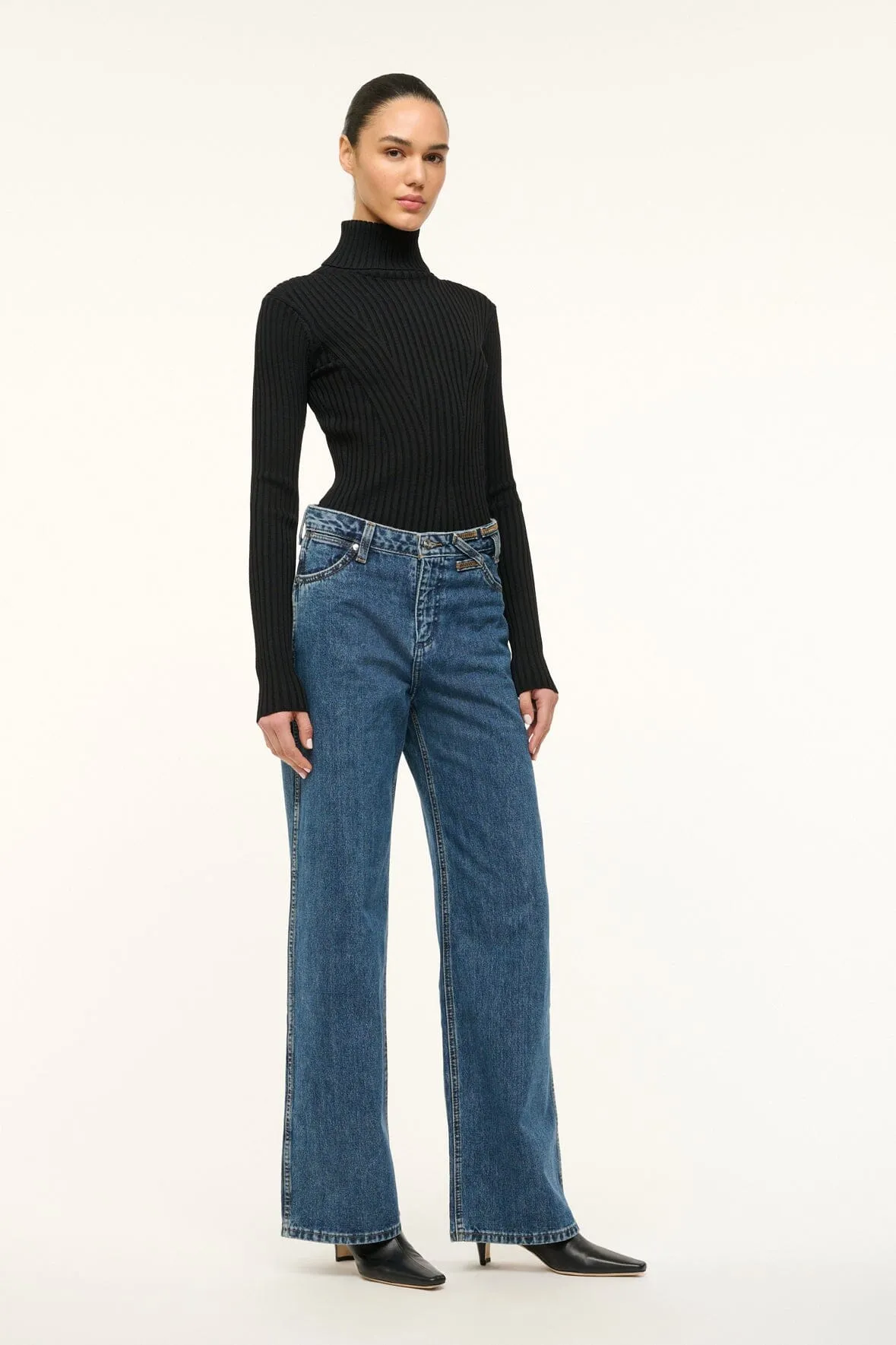 STAUD + WRANGLER THE LOOSE JEAN | INDIGO WASH sold by STAUD product image thumbnail 3