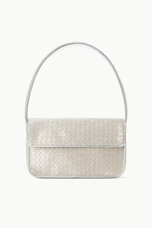 TOMMY BEADED BAG | SILVER sold by STAUD