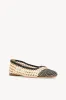 NELL CROCHET BALLERINA | CREAM BLACK sold by STAUD