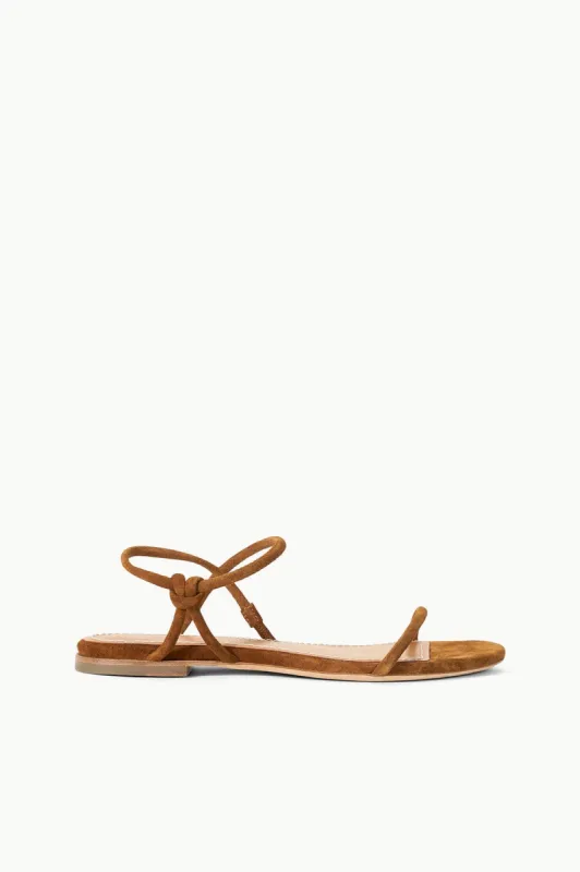 LAUREL SANDAL | TAN SUEDE sold by STAUD