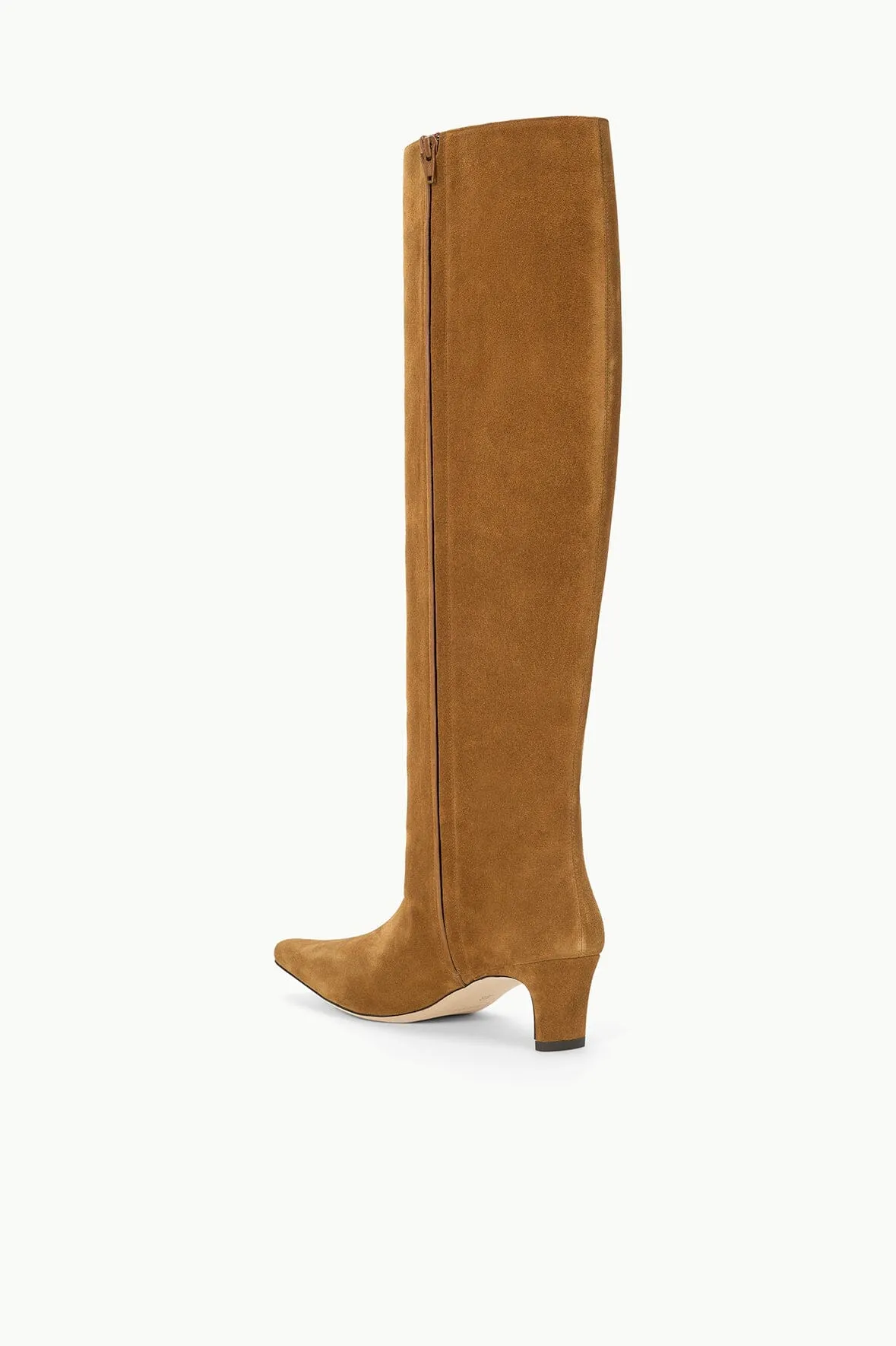 WIDE SHAFT WALLY BOOT | TAN SUEDE sold by STAUD product image thumbnail 3