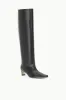 WIDE SHAFT WALLY BOOT | BLACK sold by STAUD
