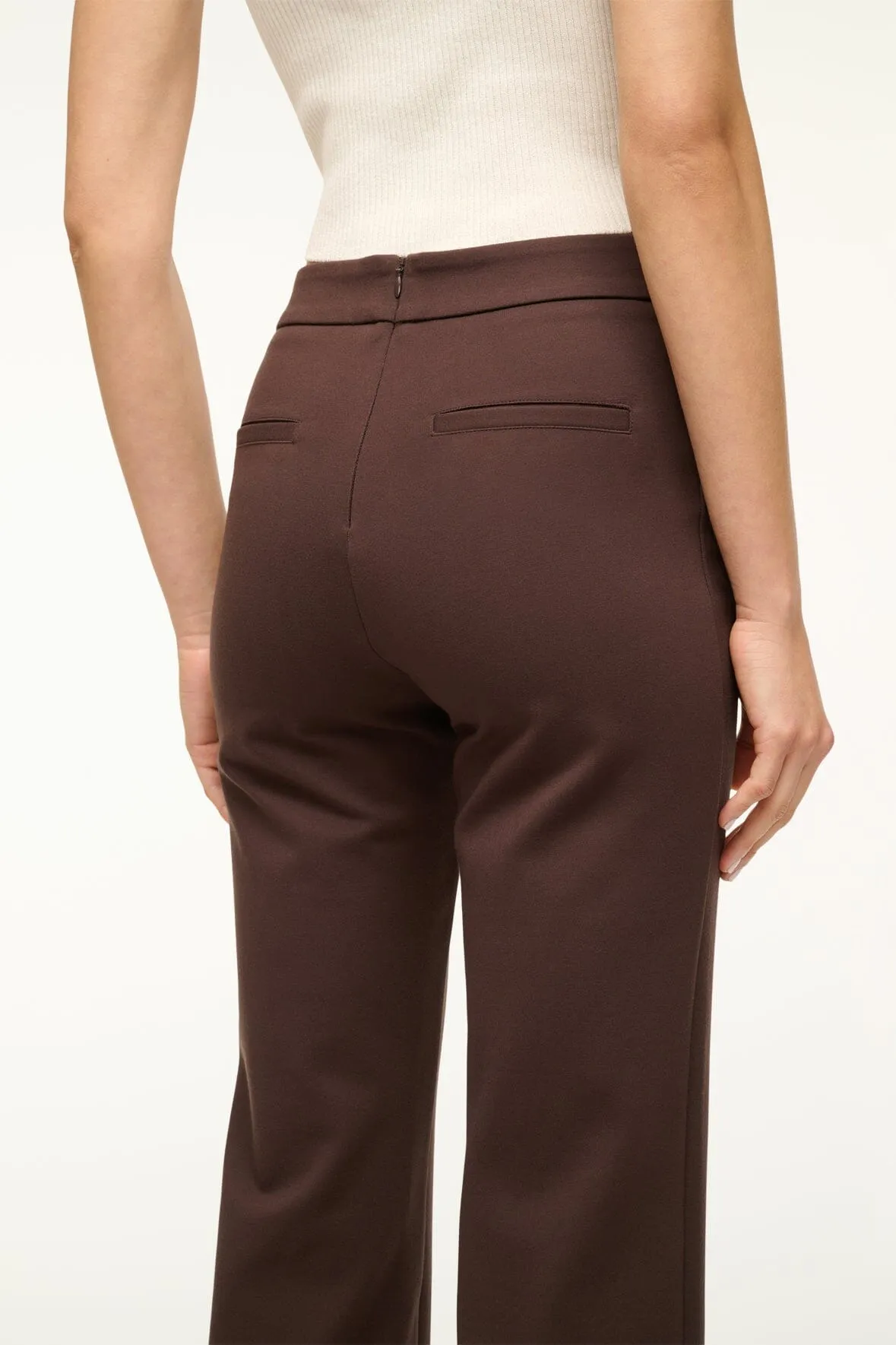KNACK PANT | DARK CHOCOLATE sold by STAUD product image thumbnail 4
