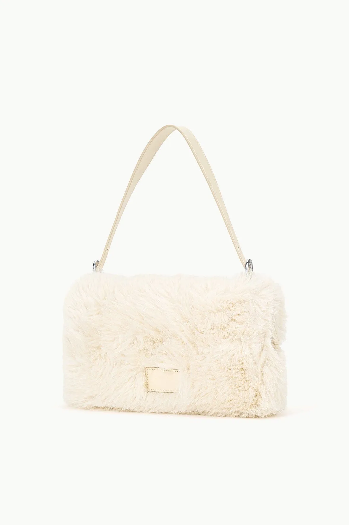 HARLOW FAUX FUR BAG | CREAM sold by STAUD product image thumbnail 3