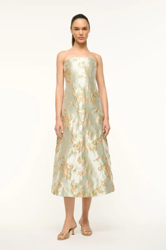 KENNEDY DRESS | METALLIC BLOOM made by STAUD