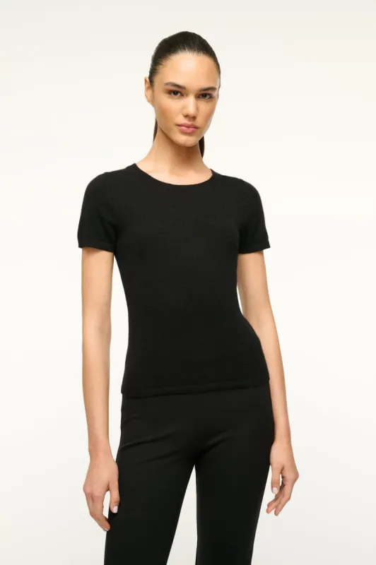 EASY CASHMERE TEE | BLACK sold by STAUD