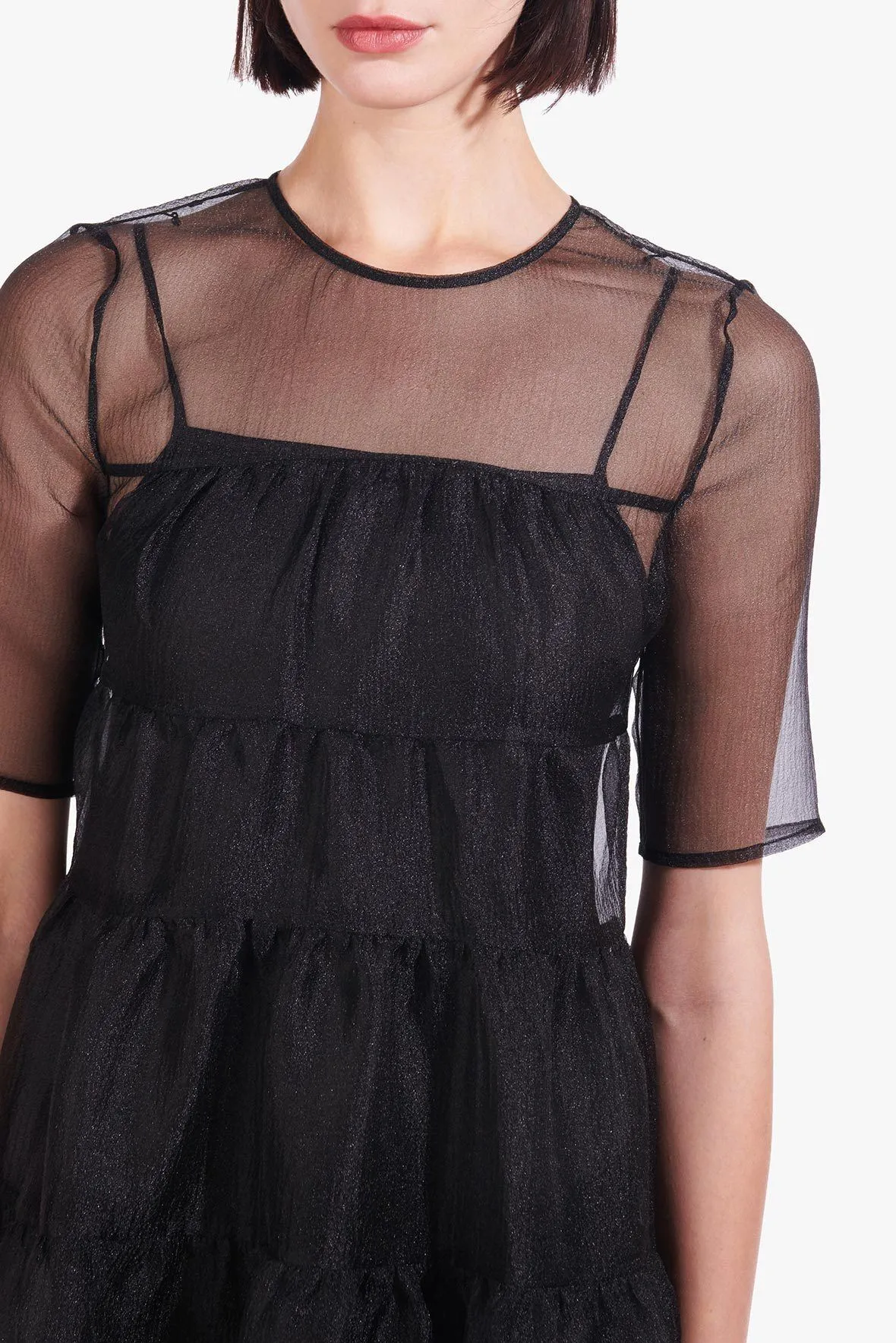 HYACINTH DRESS | BLACK sold by STAUD product image thumbnail 5