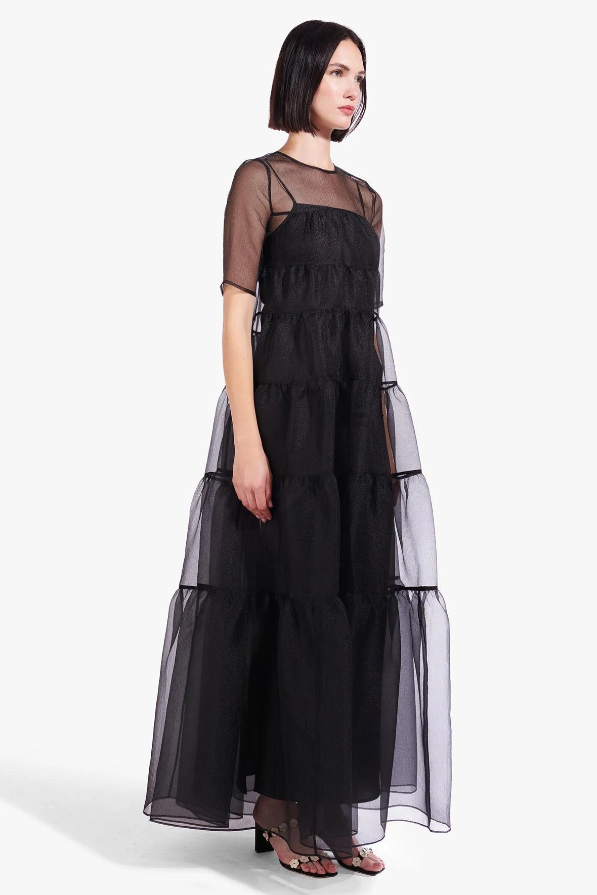 HYACINTH DRESS | BLACK sold by STAUD product image thumbnail 4