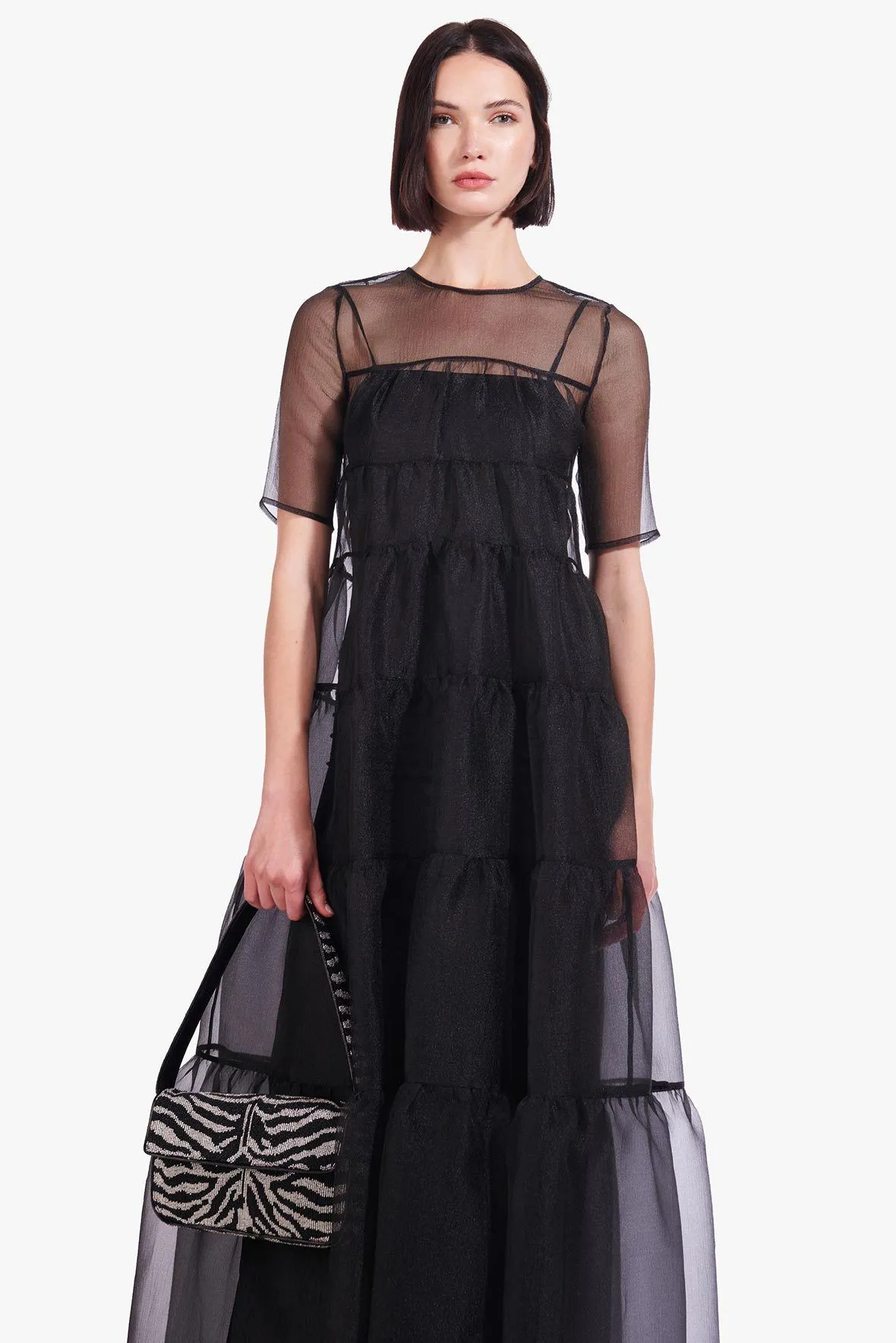 HYACINTH DRESS | BLACK sold by STAUD product image thumbnail 2