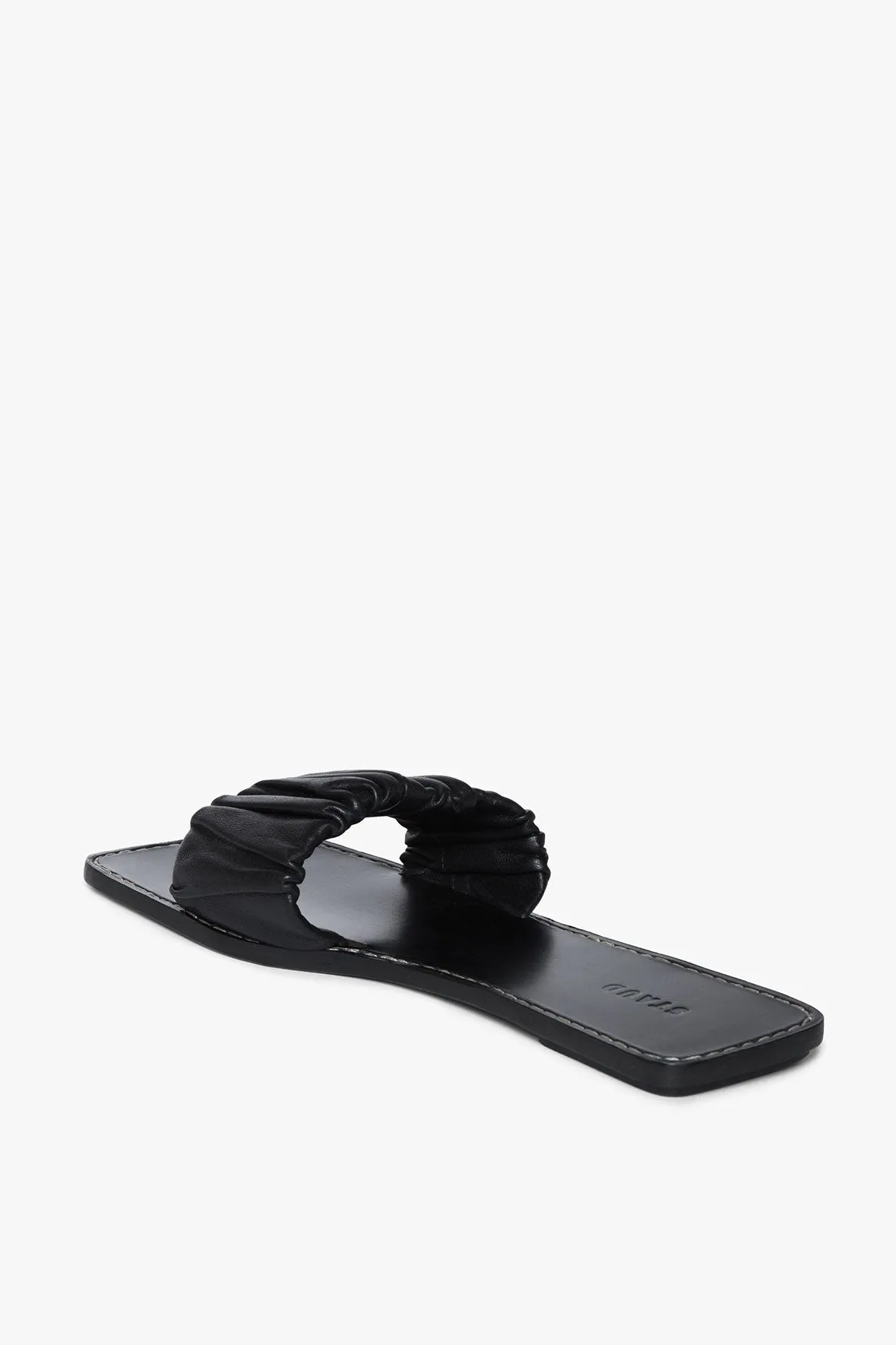 NINA RUCHED SANDAL | BLACK sold by STAUD product image thumbnail 4