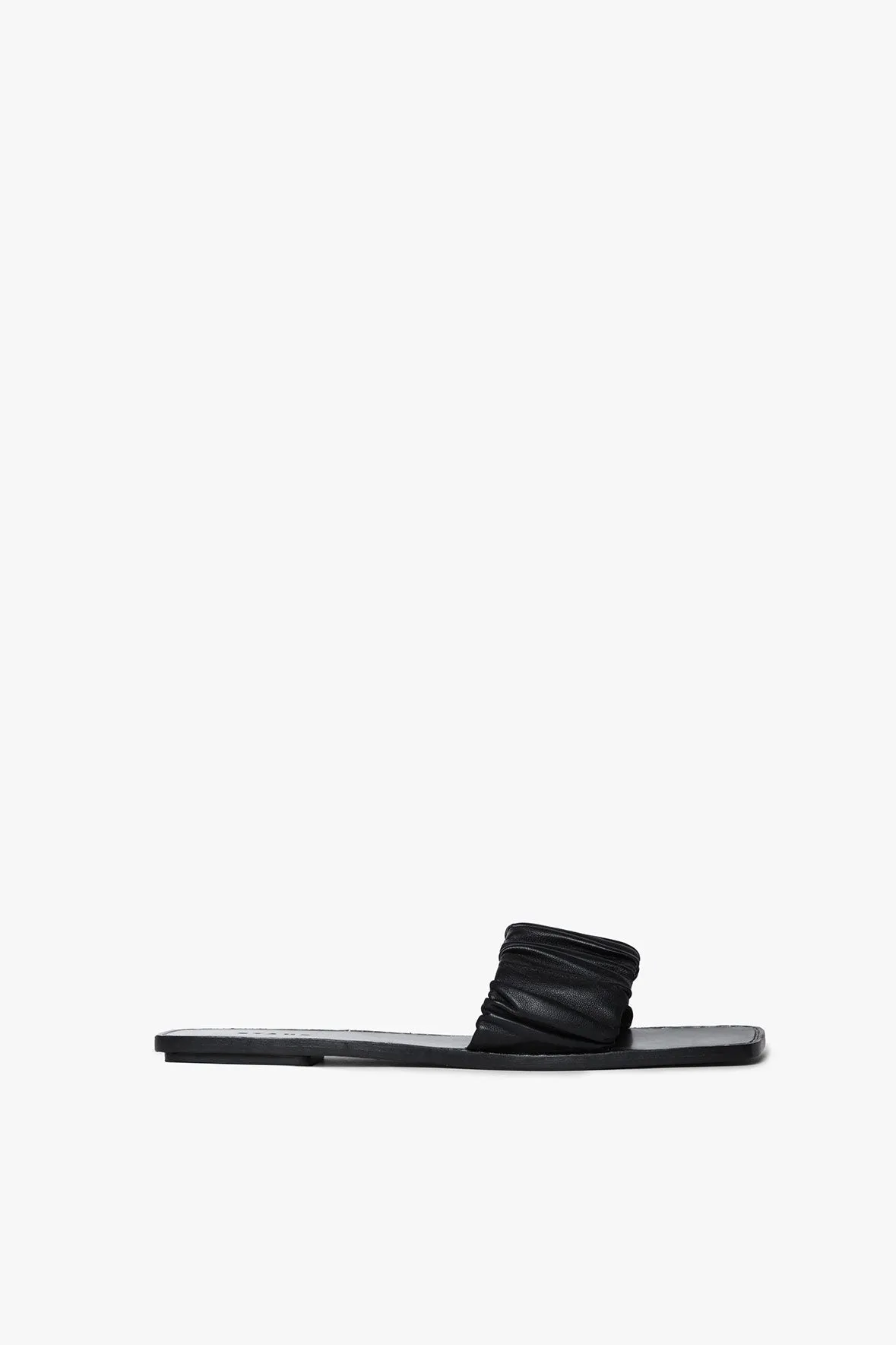 NINA RUCHED SANDAL | BLACK sold by STAUD product image thumbnail 3