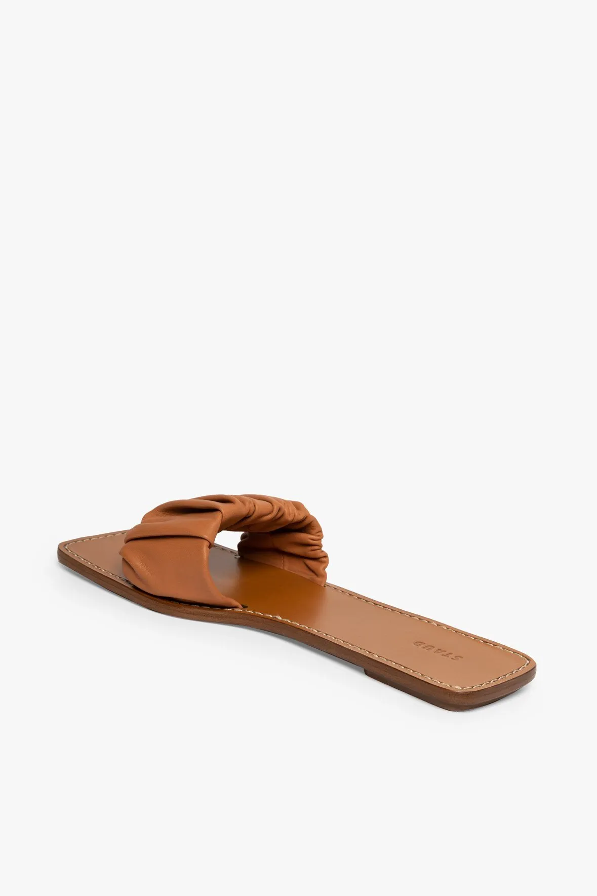 NINA RUCHED SANDAL | TAN sold by STAUD product image thumbnail 4
