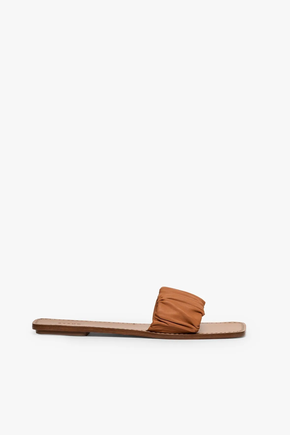 NINA RUCHED SANDAL | TAN sold by STAUD product image thumbnail 2