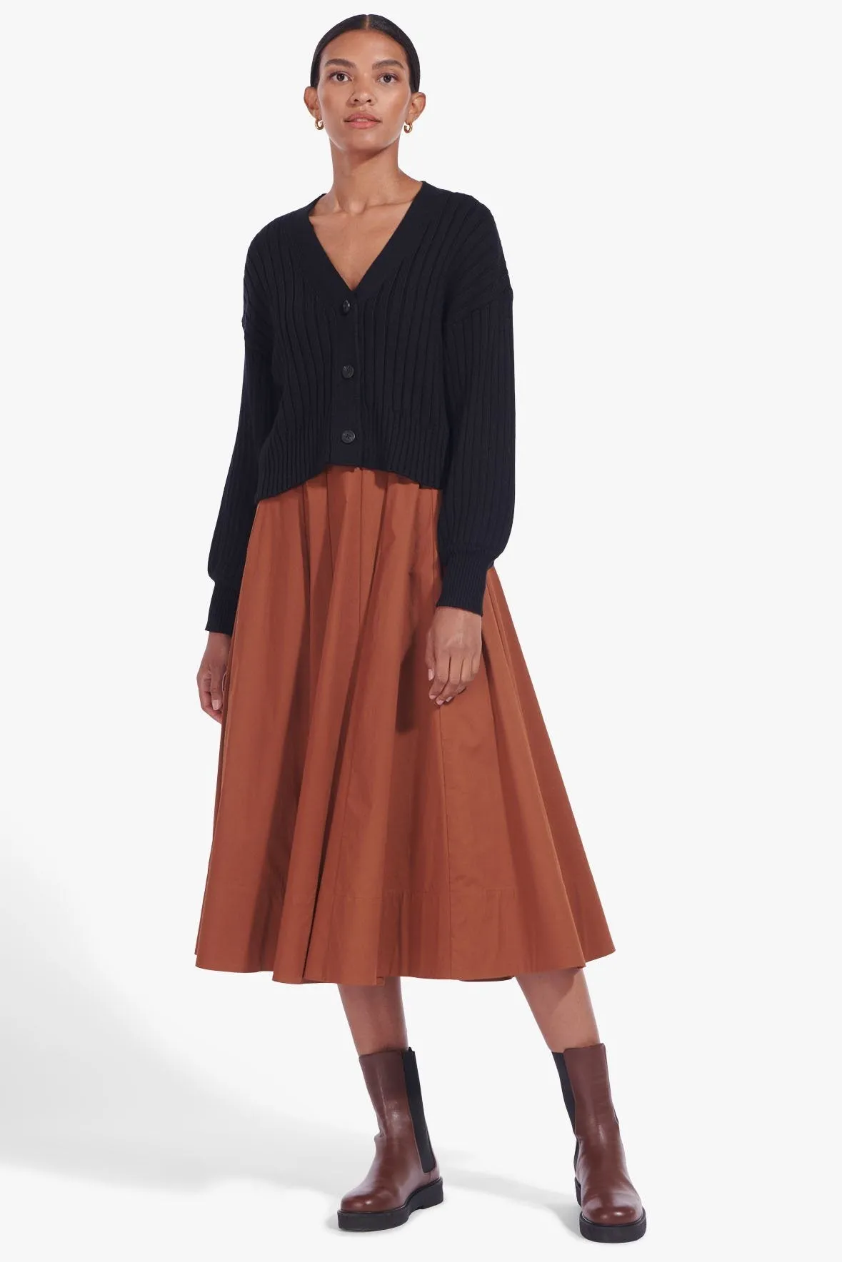 ELOISE CARDIGAN | BLACK sold by STAUD product image thumbnail 3