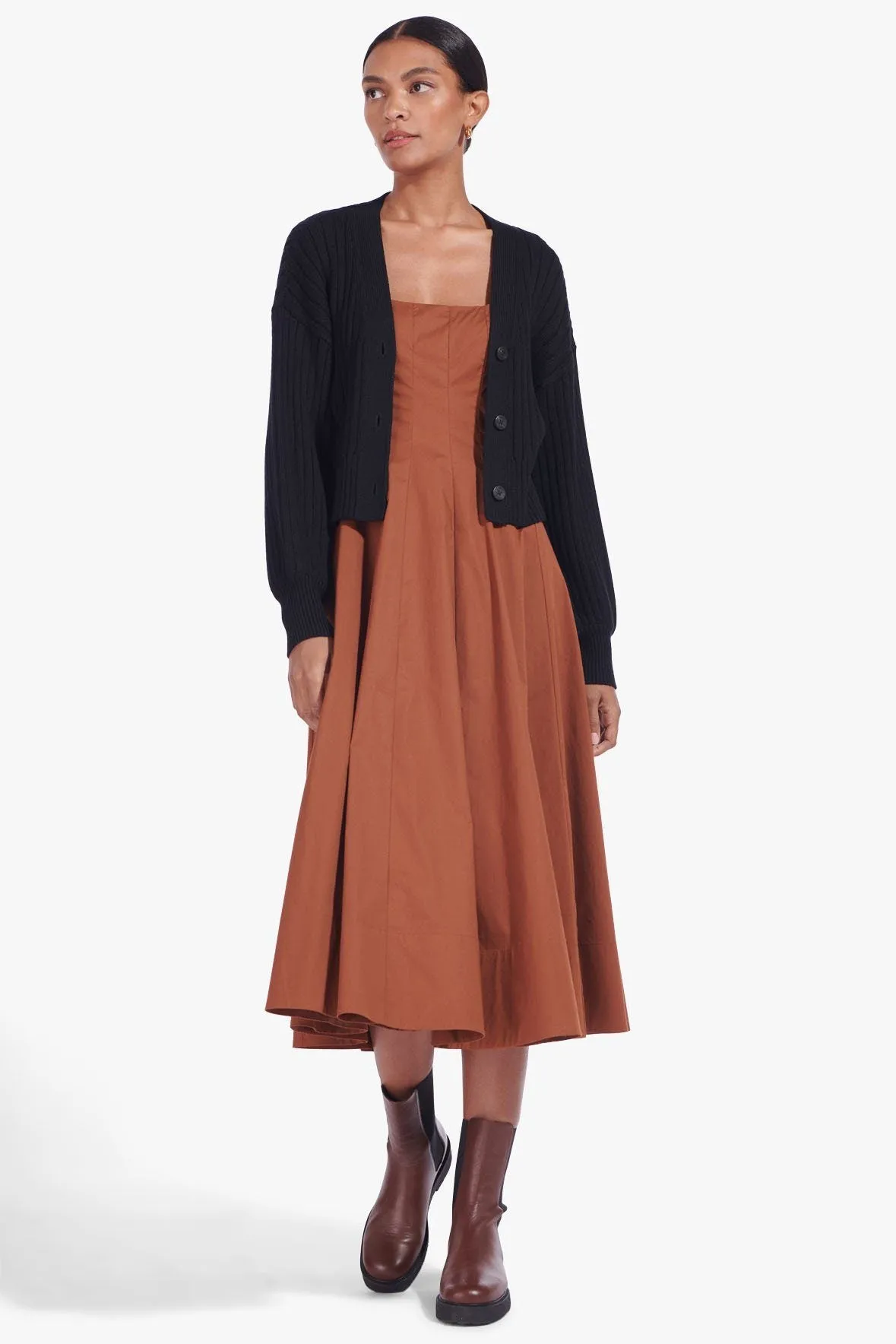 ELOISE CARDIGAN | BLACK sold by STAUD product image thumbnail 5