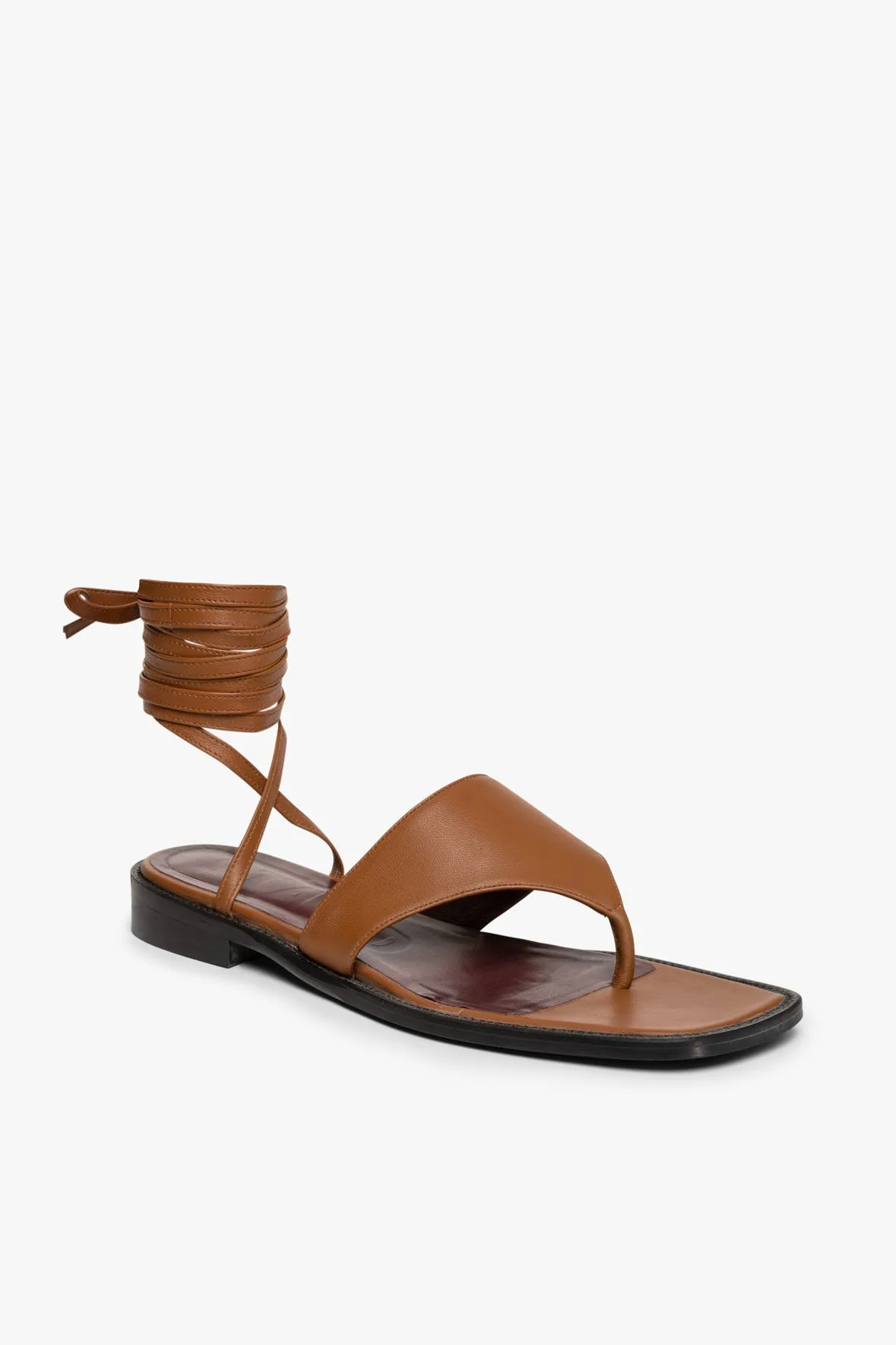 ALEXANDRE LACE UP SANDAL | TAN sold by STAUD product image thumbnail 3
