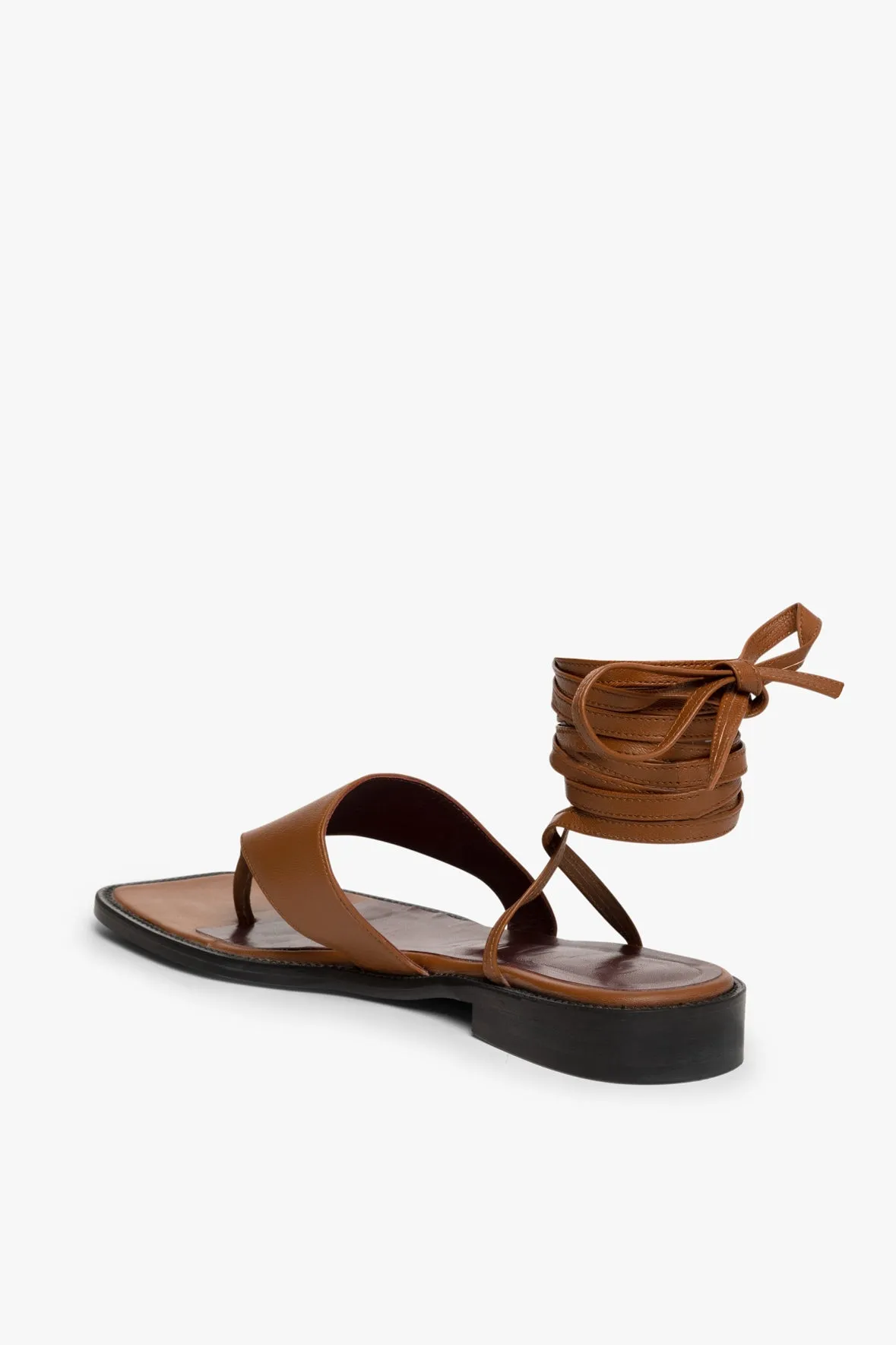 ALEXANDRE LACE UP SANDAL | TAN sold by STAUD product image thumbnail 5