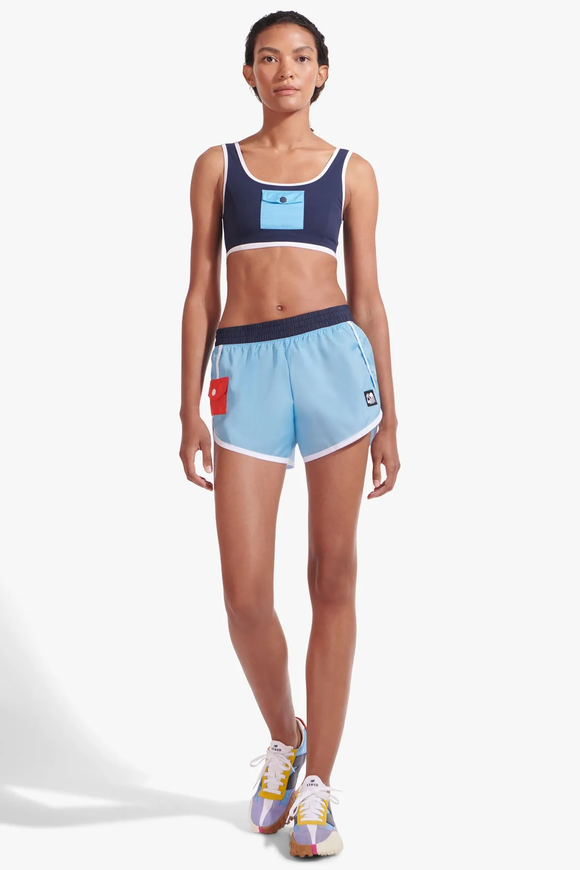 NB X STAUD NYLON RUN SHORT | ALASKAN BLUE sold by STAUD product image thumbnail 3