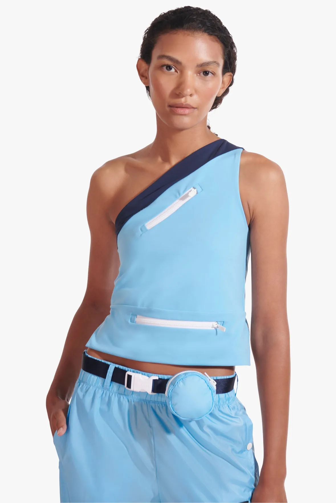 NB X STAUD NBSLEEK ZIP TOP | ALASKAN BLUE sold by STAUD product image thumbnail 5