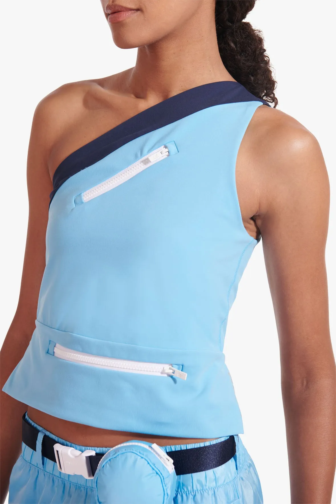 NB X STAUD NBSLEEK ZIP TOP | ALASKAN BLUE sold by STAUD product image thumbnail 3