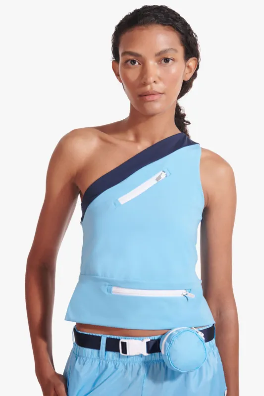 NB X STAUD NBSLEEK ZIP TOP | ALASKAN BLUE sold by STAUD