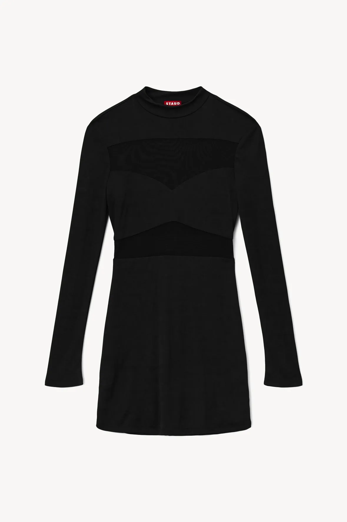 MINI FALCON DRESS | BLACK sold by STAUD