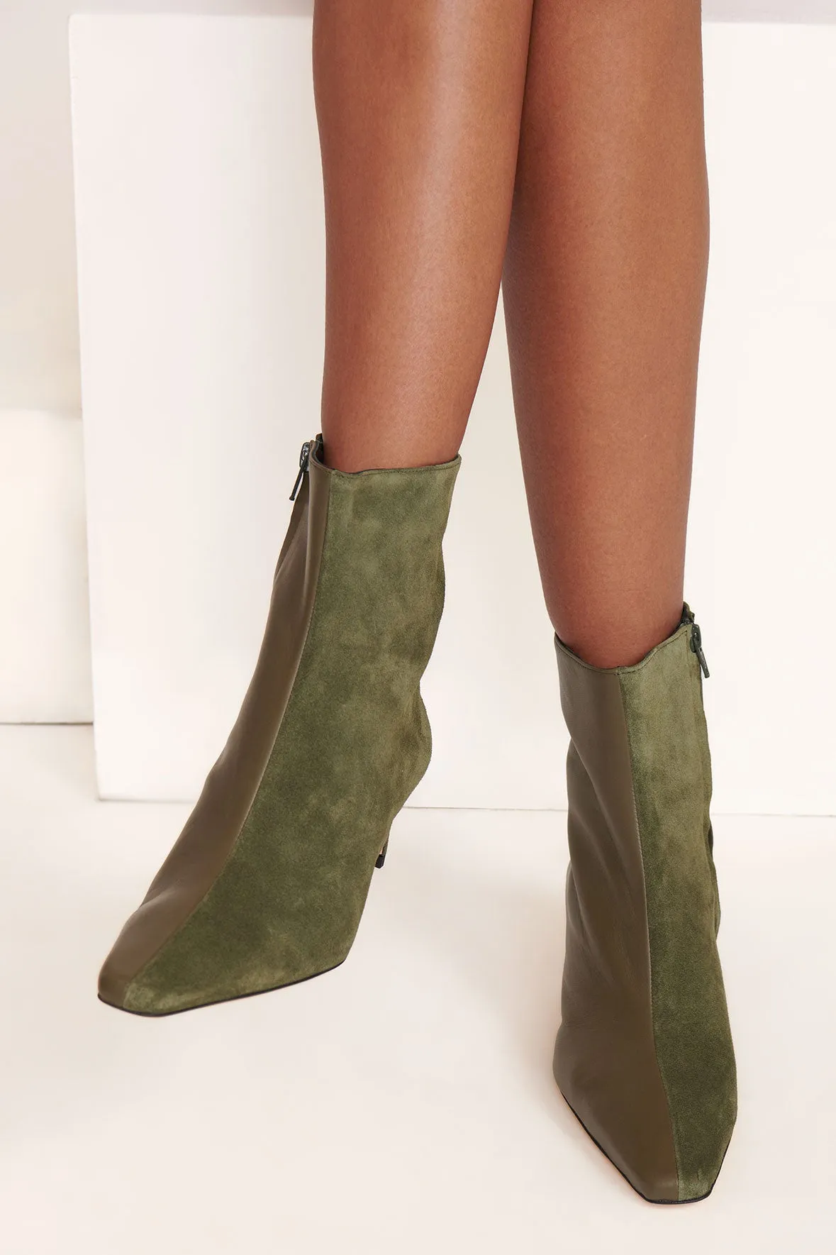WALLY SPLIT ANKLE BOOT | AVOCADO sold by STAUD product image thumbnail 2