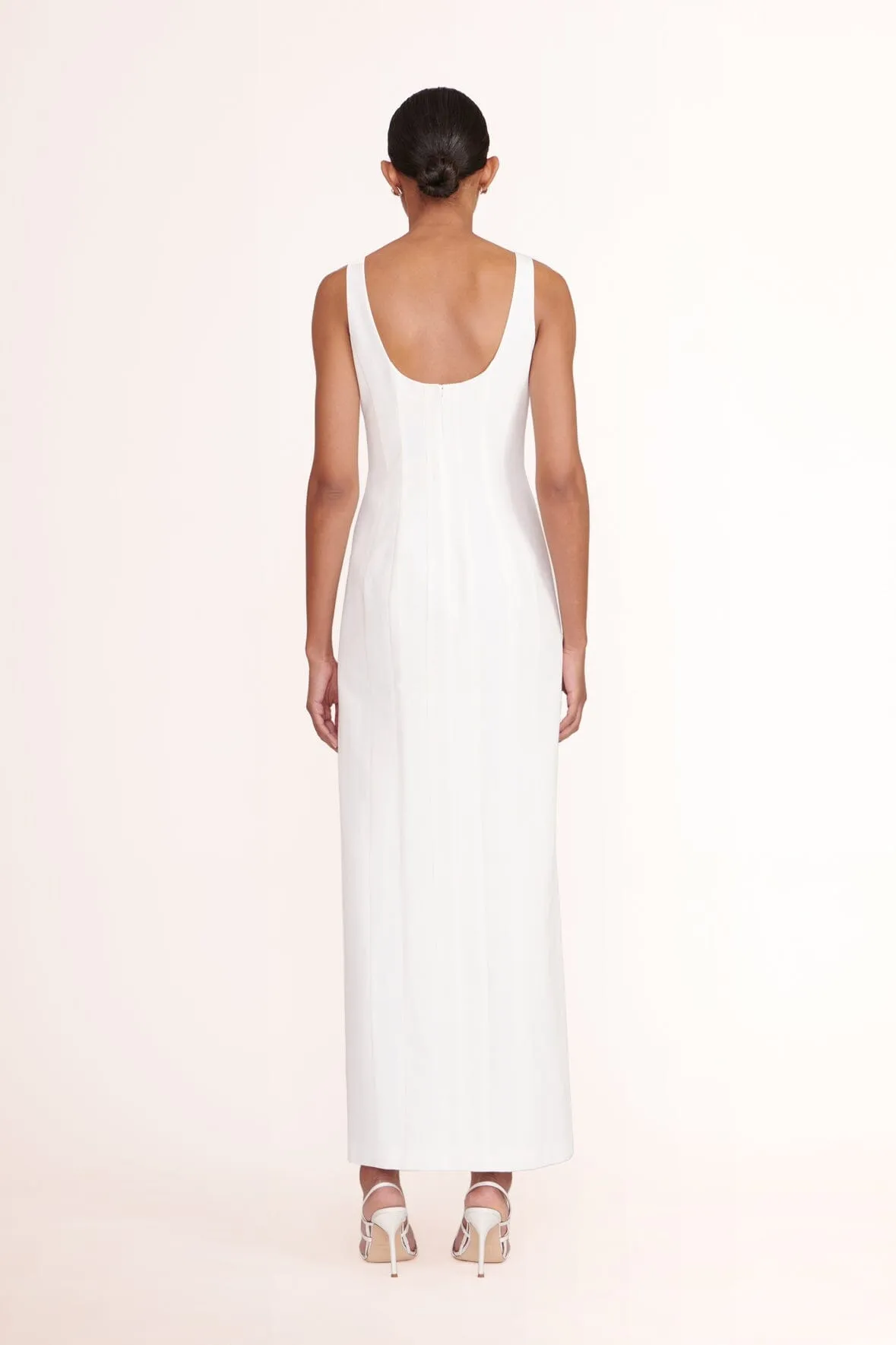PORTRAIT DRESS | WHITE sold by STAUD product image thumbnail 3