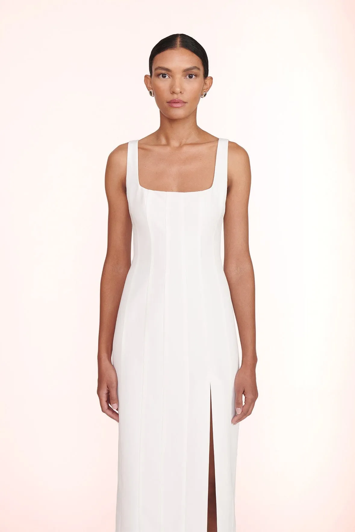 PORTRAIT DRESS | WHITE sold by STAUD product image thumbnail 4
