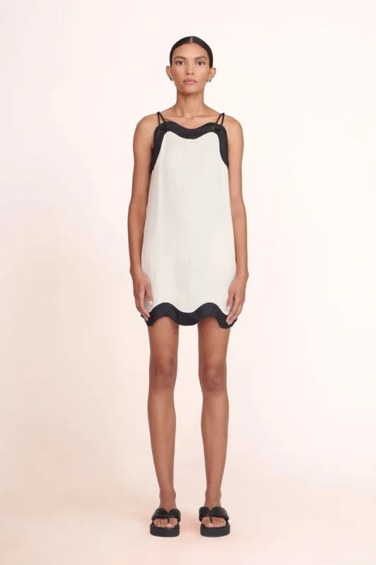 RENATA DRESS | NATURAL BLACK sold by STAUD