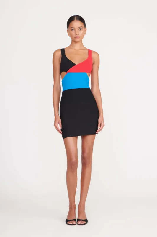 CASSANDRA DRESS | MARBLE WAVE sold by STAUD