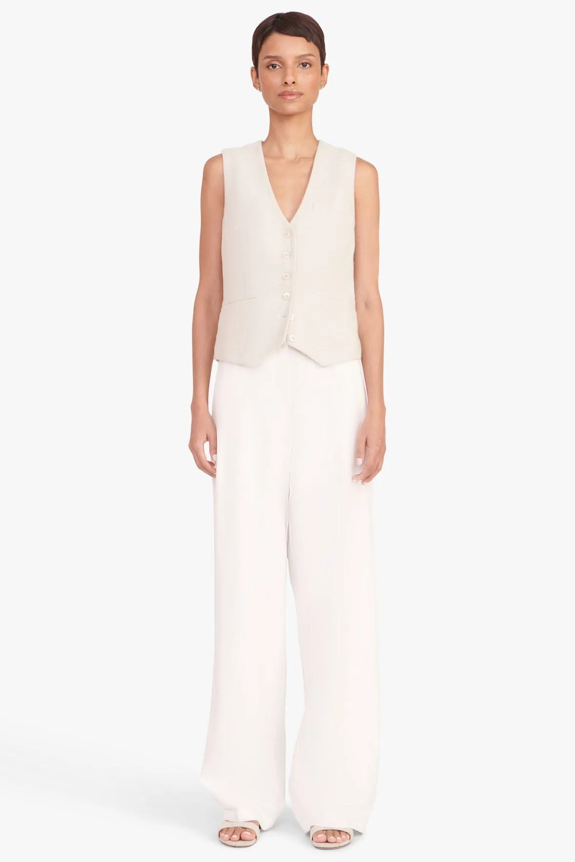 BRETT VEST | OAT MILK sold by STAUD product image thumbnail 2