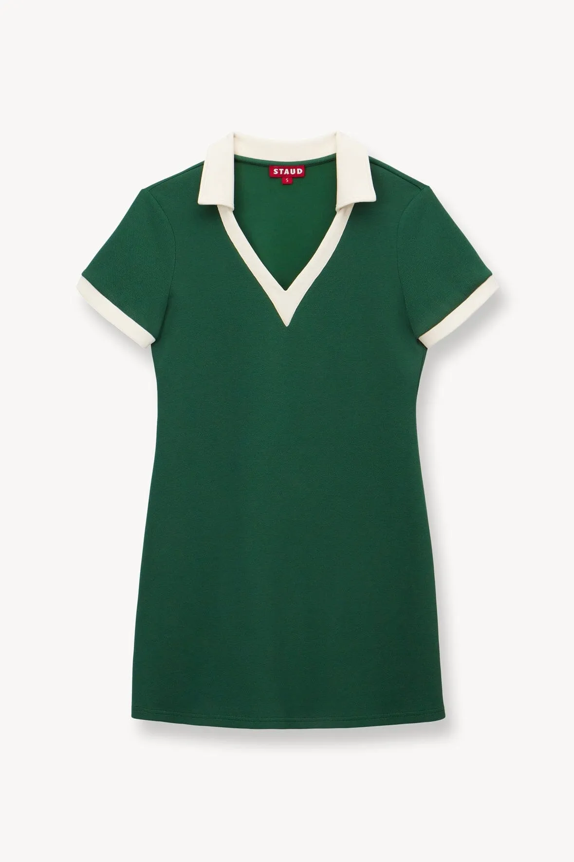 VOLLEY DRESS | COURT GREEN IVORY sold by STAUD product image thumbnail 5
