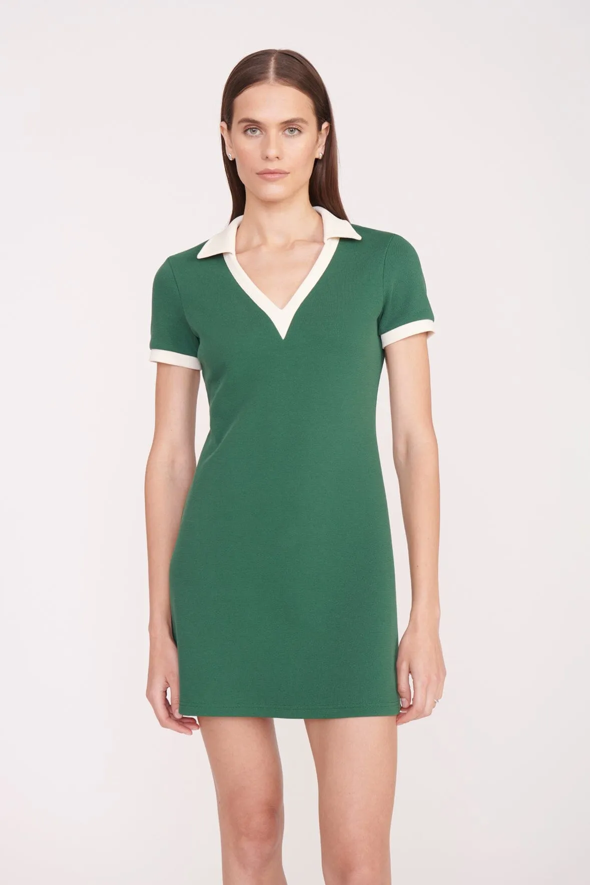 VOLLEY DRESS | COURT GREEN IVORY sold by STAUD product image thumbnail 3