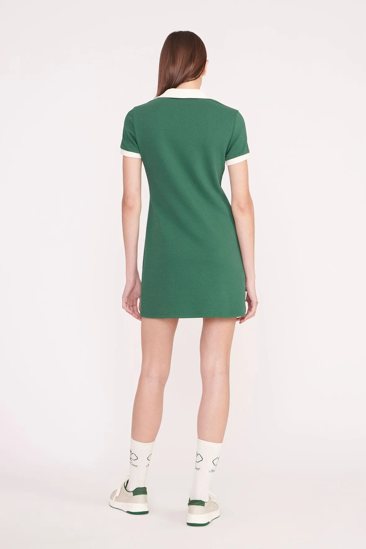 VOLLEY DRESS | COURT GREEN IVORY sold by STAUD product image thumbnail 4