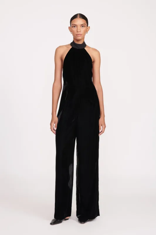 ANDRESS JUMPSUIT | BLACK sold by STAUD