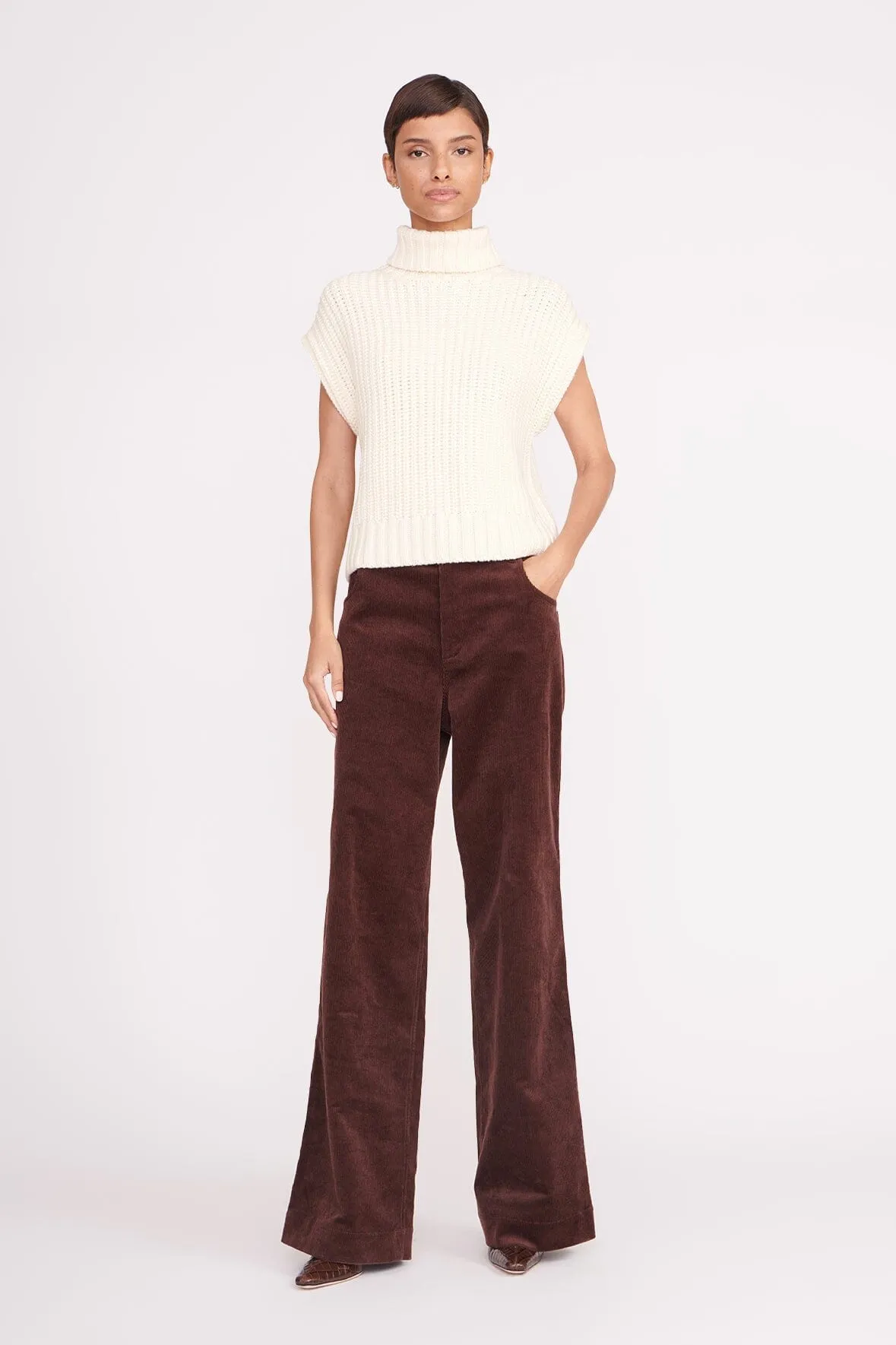 BETTE SWEATER | IVORY sold by STAUD product image thumbnail 2