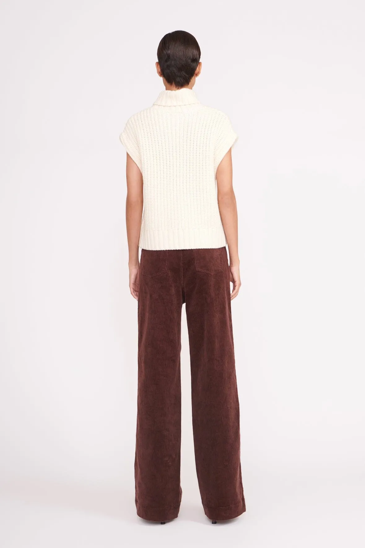 BETTE SWEATER | IVORY sold by STAUD product image thumbnail 3