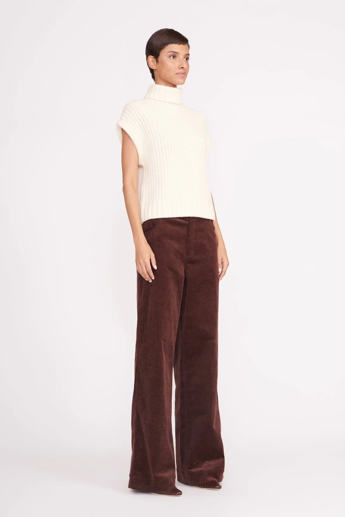 BETTE SWEATER | IVORY sold by STAUD product image thumbnail 4