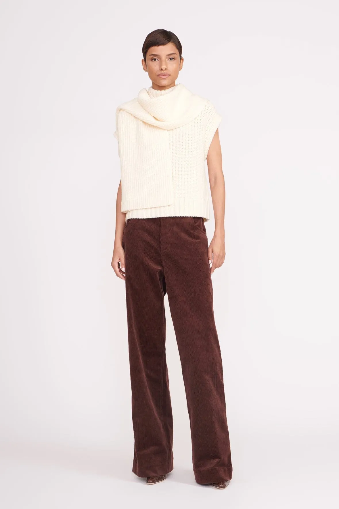 BETTE SWEATER | IVORY sold by STAUD product image thumbnail 5