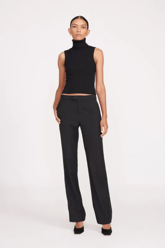 CARNABY TUXEDO PANT | BLACK sold by STAUD